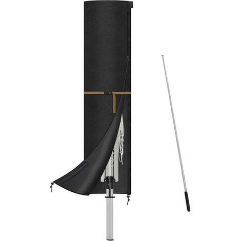 Protective Cover for Offset Parasol with Robust Fabric Rod 3m 4m 5m 240x57cm (1/4)
