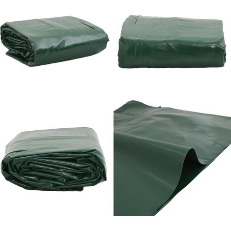 Bâche vert 4x8 m 600 g/m² - Couverture Extérieure - Bâche Imperméable - Bâche Protectrice - Bâche Verte - Bâche Robuste - Home & Living (1/5)