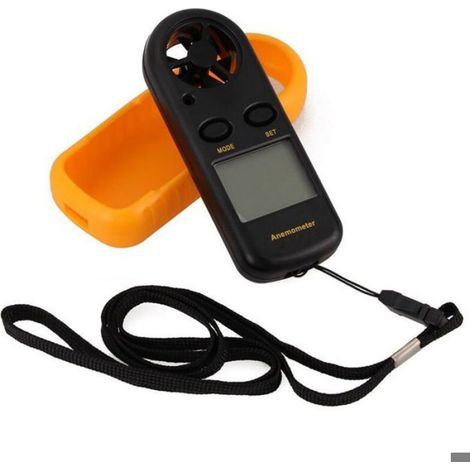 Anémomètre - LCD Numérique - Mesure Vitesse Vent et Température - Plage 0 à 30 m/s - -10 à 45 °C - Poche - 1 Pièce (1/5)