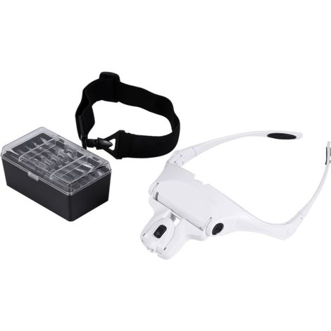 Nouvelle loupe frontale à 5 lentilles avec éclairage LED, loupe mains libres pour extensions de cils