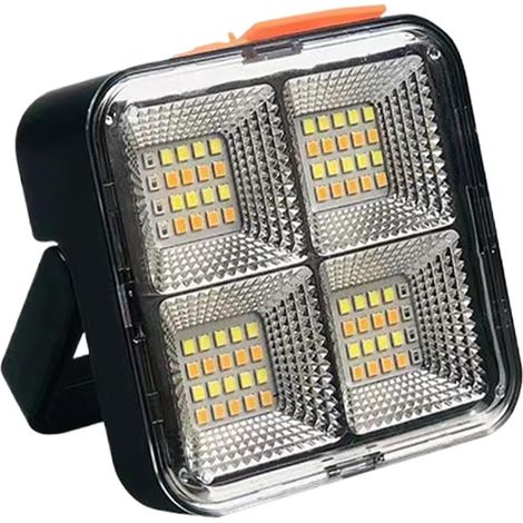 Magnetische Solarleuchten, LED-Außenflutlicht, LED-Außensolarleuchten  Flutlicht mit hoher Helligkeit, energiesparendes Arbeitslicht für Reisen und den Alltag