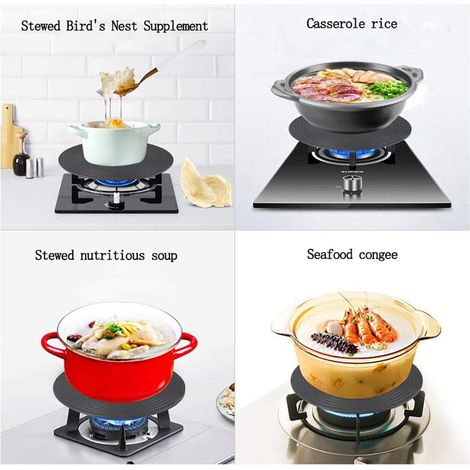 Plaque de cuisson pour gaz, diffuseur de chaleur pour casseroles, protection anti-rayures, accessoire cuisine universel. (1/5)