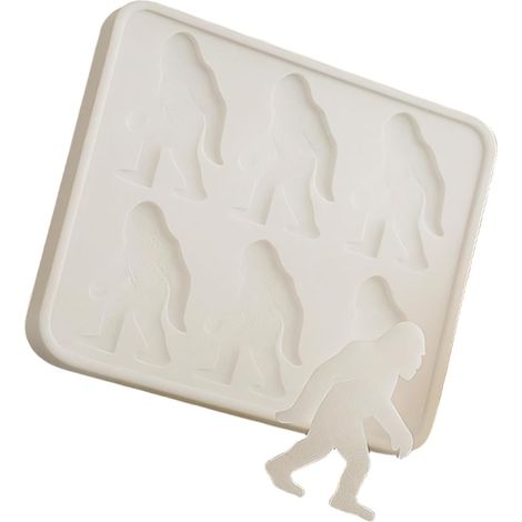 à glaçons en silicone forme de grands pieds avec 6 cavités, moules (1/5)