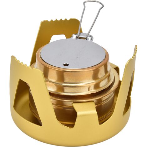 Réchaud de Camping Portable et Anti-Vent avec Support, pour Randonnée et Aventure en Plein Air (1/5)