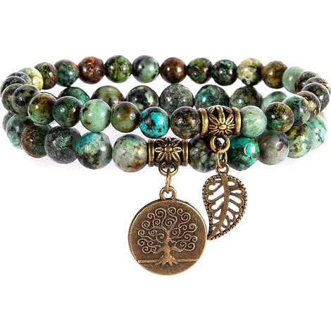 Bracelets Chakra pour femmes - Bracelet en cristaux de pierres de guérison pour femmes, pierres précieuses naturelles, bracelet de yoga et de reiki (1/5)