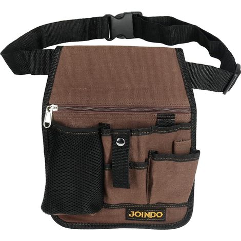 Gartengeräte-Tasche, Gartengeräte-Gürtel, leichte Werkzeugtasche mit Taschen und Reißverschluss, Canvas-Werkzeugtasche mit verstellbarem Gürtel, Werkzeugtaschen-Schürze für Damen und Herren