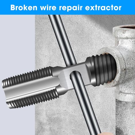 Extractor de válvula triangular en espiral para grifo, tubería de agua, extractor de pernos dañados y rotos, broca multiusos para el hogar (1 unidad, 4 puntas)