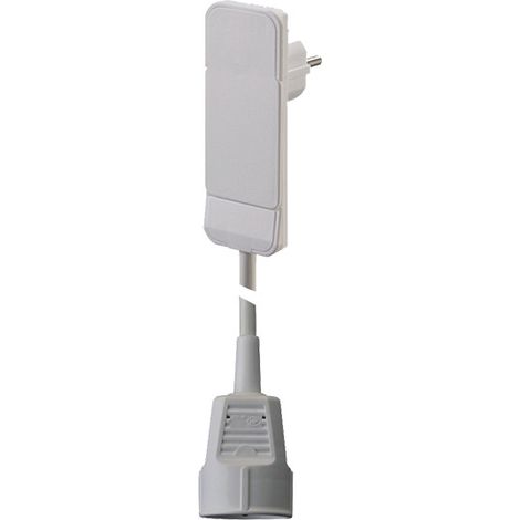 BACHMANN Spina piatta CEE7/7 bianco 1,5m CEE7/3, 933.006
