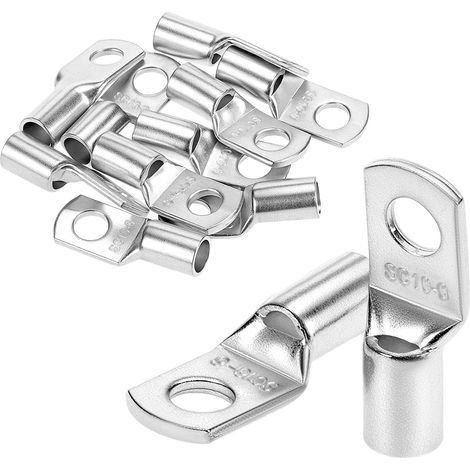 Kit de 10 Cosses de Câble 16 mm², Cosses Électriques en Cuivre Étamé SC16-6 (1/5)
