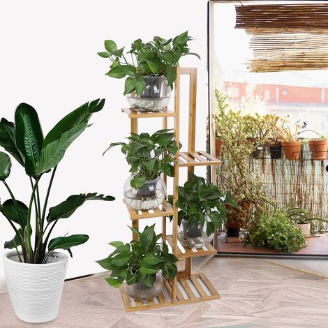 5-stöckiges Pflanzenregal für drinnen, Blumenablage, Topfhalter für Sukkulenten (1/5)