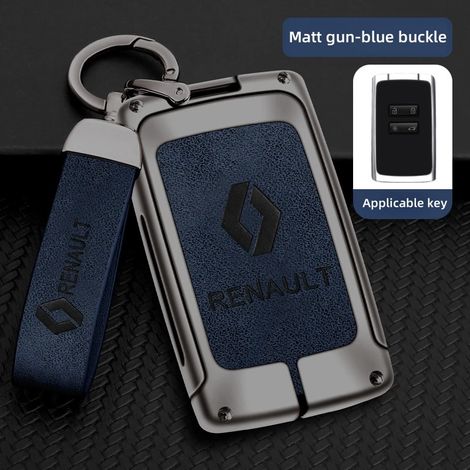(C bleu pistolet 02) Étui de protection pour clé de voiture Renault Koleos Kadjar Captur Megane Talisman Espace Clio Scenic Arkana Sandero Duster Logan