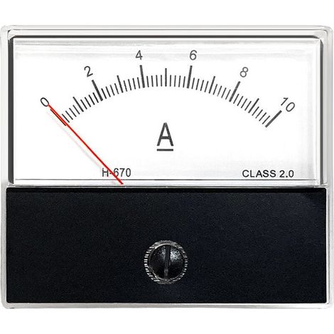Analoges Strommessgerät Amperemeter Klasse 2.0 Präzisions-DC 0-10A Analog-Amperemeter Ampere-Messgerät für Einbau in DC 0-10A (1/5)