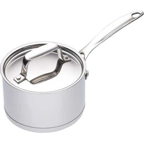 Mini kochtopf aster edelstahl 250 ml 9 cm silber