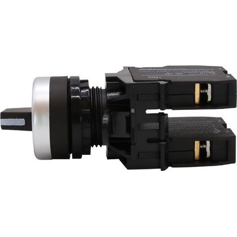 LA42-20X/3 Three-position rotary button switch CJK22, 22mm opening, two normally open bases. (1/3)