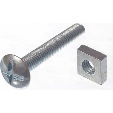 40 boulons de toiture et écrous carrés plaqués zinc M40 (1/2)