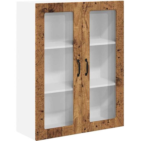 Meuble mural de cuisine,Armoire de cuisine avec porte Bois Ancien 80 x 31 x 100 cm CFW74600 (1/5)