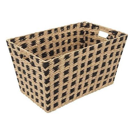 Cesta negra terre inconnue 55x35cm - 5five (1/4)