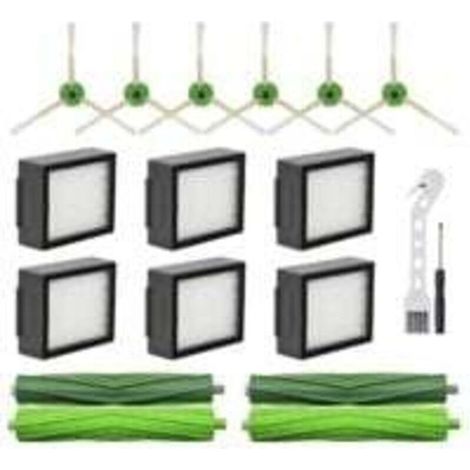 Vtizikl PièCes de Rechange pour IRobot Roomba I3 I4 I6 I7 I8 E5 E6 E7 Robot Aspirateur Brosse LatéRale Principale Filtre HEPA