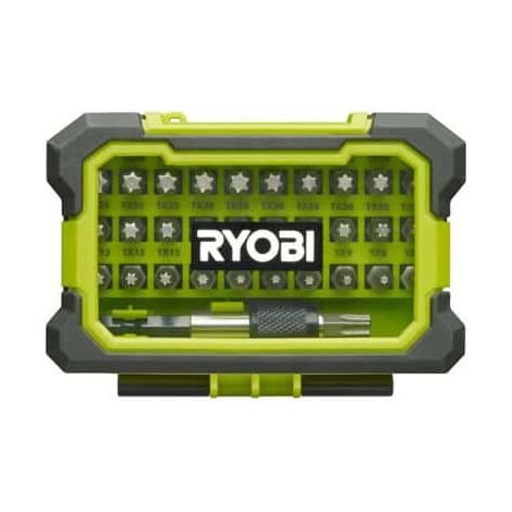 RYOBI Coffret renforcé 32 embouts de vissage Torx T7-T40 - porte-embouts à fixation rapide RAK32TSD (1/4)