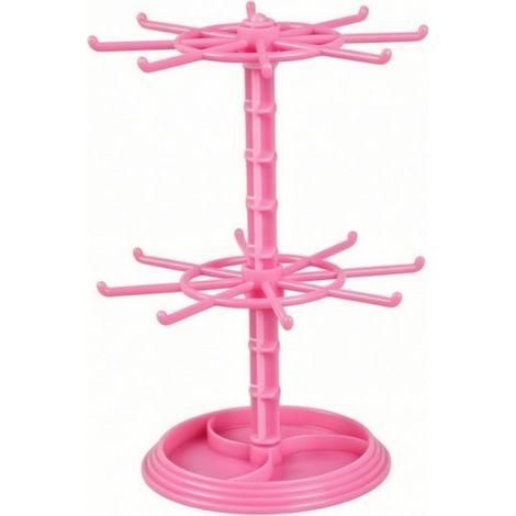 Rotating Bijx Display Stand  Practical, Tabletop Organizer with Hooks, Stable, for Dressing Table, University Room, Student (1/5)