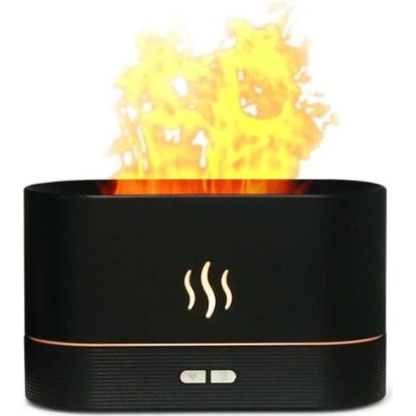 Diffusore di oli essenziali con effetto fiamma, 180 ml, nero (nero), (1/5)