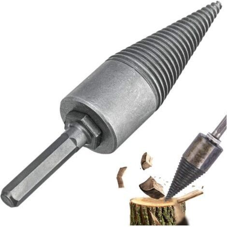 Fendeuse à bois en acier haute teneur – Foret à vis pour fendre chêne et noyer – Haute efficacité et durabilité – Usage professionnel (1/5)