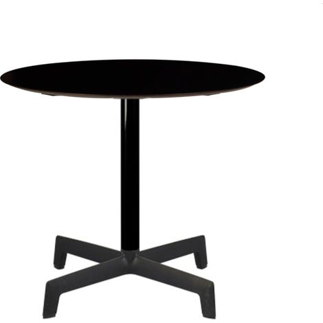 Mesa redonda interior, exterior Ø80 negro - negro SPUTNIK Resol