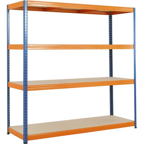 FRANKEL kaiserkraft, Rayonnage emboîtable bleu / orange, charge (1/3)