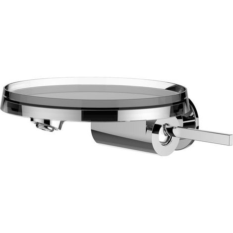 Mitigeur monocommande de lavabo mural KARTELL Disc, pour Simibox 1 point chromé LAUFEN