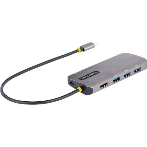 Adaptador Multipuertos USB C, de Vídeo HDMI de 4K y 60Hz, Hub USB-A 3.2 de 3 Puertos de 5Gbps, Entrega de Alimentación PD de 100W, GbE, Docking Statio (1/4)