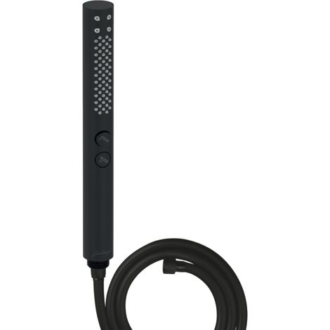 Pommeau de douche JACOB DELAFON Shift+ rond 2 jets noir mat + flexible