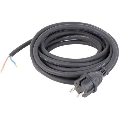 Cable eléctrico asschwabe H05RN-F negro 5 metros 16 A