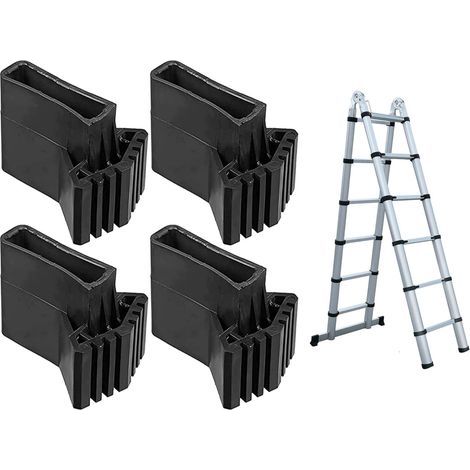 Pcs, Replacement Ladder Feet, Rubber Ladder Feet, Ladder Safety Feet, Ladder Protective Cover, Ladder Accessories, For Telescopic Ladder, Rafter Ladder (1/5)