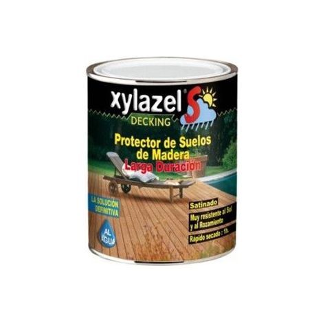 Xylazel Lasur Decking para suelo Satinado Teca 750 ml