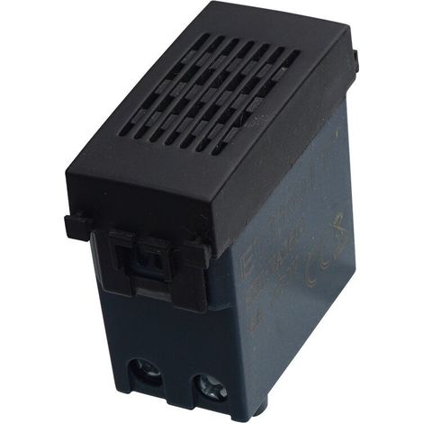 Modulo ronzatore, serie Venus, nero, 6A, compatibile con serie Vimar Arkè - Ettroit VA1501 (1/3)