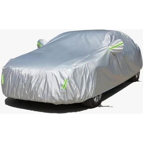 Housse de voiture extérieure, imperméable, anti-poussière, anti-neige et résistante aux UV, format berline (1/5)
