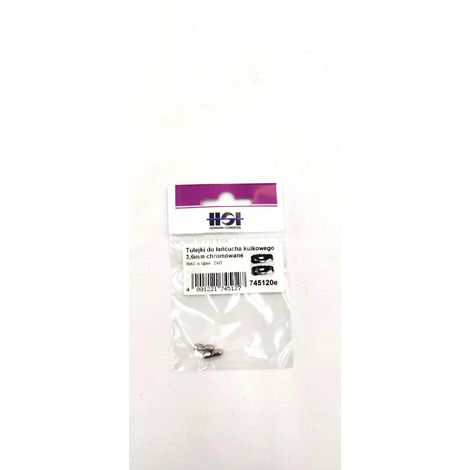 Manicotto per catena a sfere, cromato, 3,6 mm, 1 pz. (1/2)