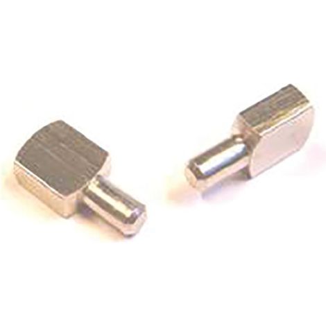 Taquet d'étagère Notre Selection HANGER 9010AS12 - laiton nickelé 5 mm argenté
