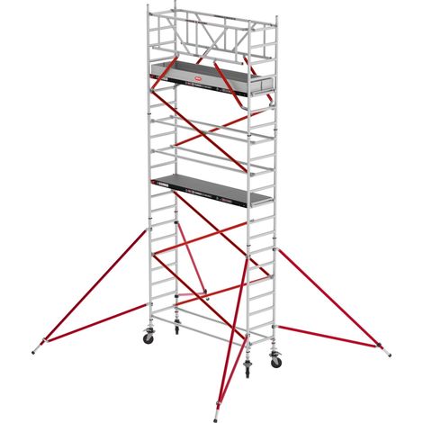 Altrex Fahrgerüst RS Tower 51 Aluminium mit Holz-Plattform 7,20m AH schmal 0,75x3,05m
