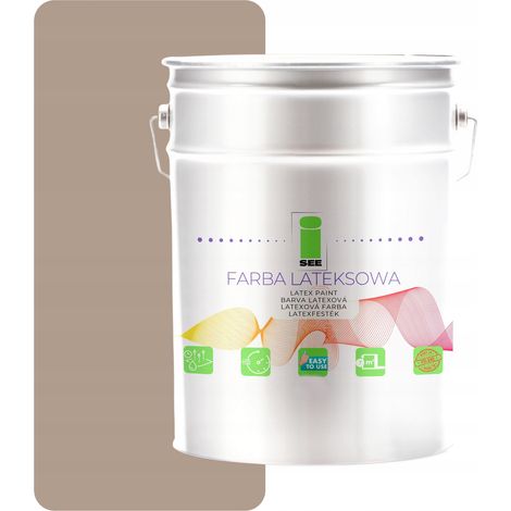 HELLBRAUN LATEX-WANDFARBE 5L HERSTELLER (1/5)