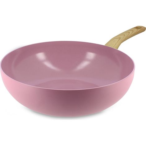 Wok 28cm en aluminium recyclé, COLORAMA (1/4)