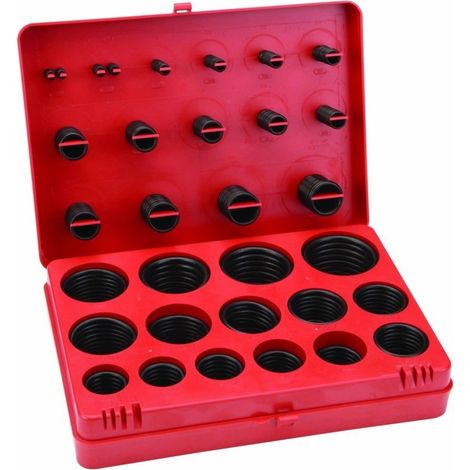 TrAdE Shop Traesio - Kit Guarnizioni O Ring 32 Misure Diverse 419 Pz Pezzi Oring Anelli Gommini - (1/3)