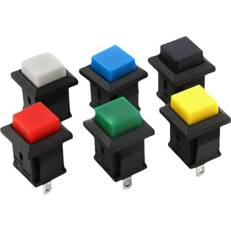 DS-430 Petit carré à réarmement automatique, sans verrouillage, bouton de type carte, ouverture de l'interrupteur à clé carrée 1112 6DS-430 Six couleurs à réarmement automatique 6 (1/2)