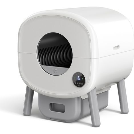 Fudajo Lettiera autopulente per gatti 76 L, lettiera automatica controllo con app e connessione USB, funzionamento manuale o automatico