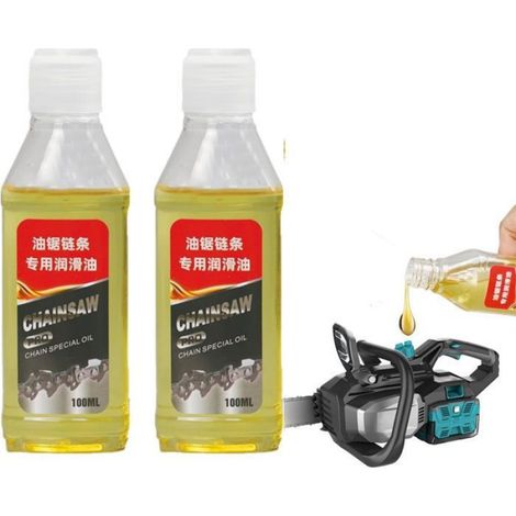 Huile Chaîne Tronçonneuse - Formule Résistante Aux Températures Extrêmes - Pour Tronçonneuses Électriques Et Thermiques - 2 x 500 ml (1/5)