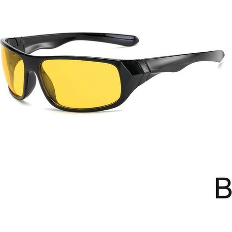 Lunettes De Conduite Nocturne - Verres Jaunes Polarises Anti-Éblouissement - Taille 144x44 mm - Unisexe - 1 Pièce (1/5)