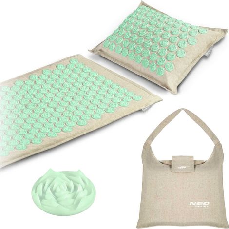 Esterilla de acupresion con pinchos neo sport 190201 color gris menta