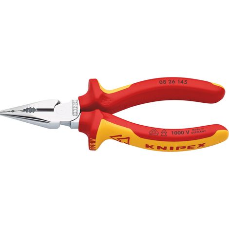 Draper 25158 KNIPEX 08 26 145 SB VDE Needle-Nose Combination Pliers,145mm