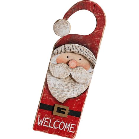Holz Türbehang Weihnachten Heimdekoration Stabil Einfache Montage – ideal für Tisch, Fenster und den Baum (1/5)
