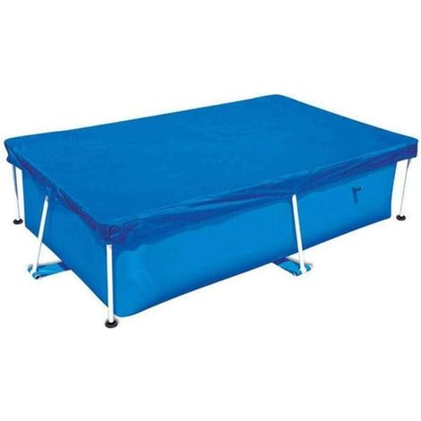 Schwimmbadabdeckung Rechteckig UV-beständig Staubdicht Poolprodukte Blau - 220 x 150 cm